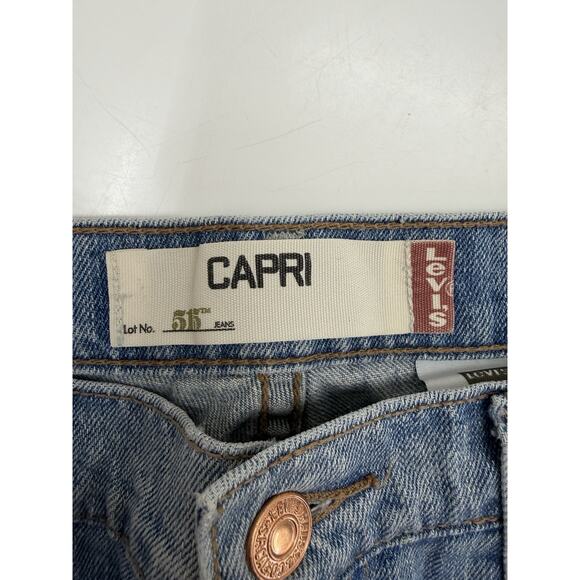 Levis Womens Capris Size 10 Cut Offs 515 Denim - Picture 3 of 11